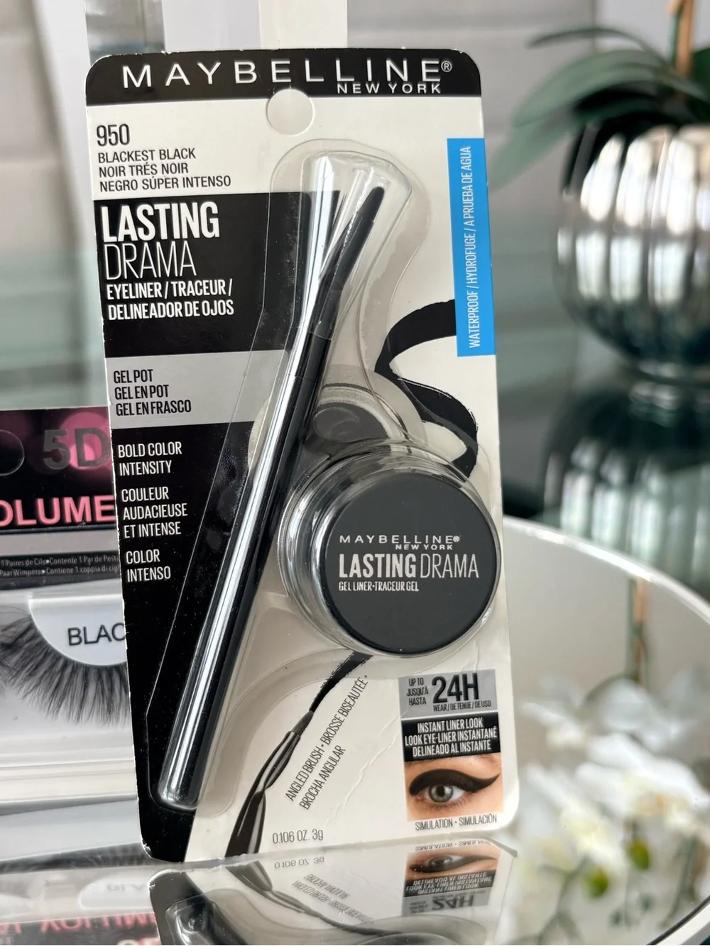 Maybelline Lasting Drama Gel Eyeliner + 5D Mink Lashes